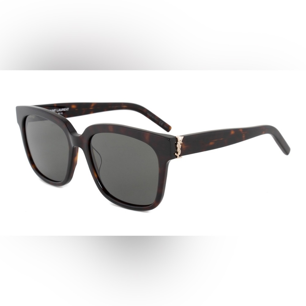 Saint Laurent SL M40 55mm Oversized Sunglasses Havana Brown NWT + Case - Picture 3 of 12